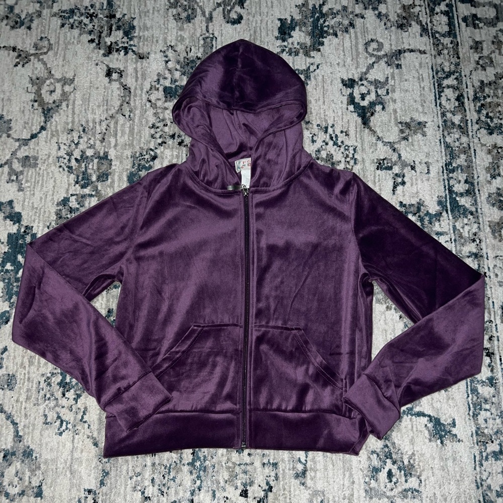 Purple Velour Hoodie